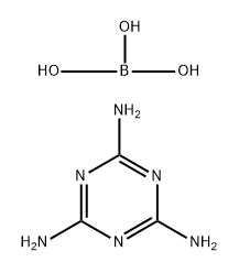 orthoboric acid, compound with 1,3,5-triazine-2,4,6-triamine Structural