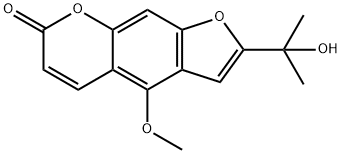 2-(1-Hydroxy-1-Methylethyl)-4-Methoxy-7H-furo[3,2-g][1]benzopyran-7-one Structural