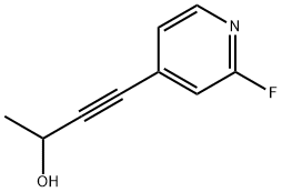 3-Butyn-2-ol,4-(2-fluoro-4-pyridinyl)-(9CI)