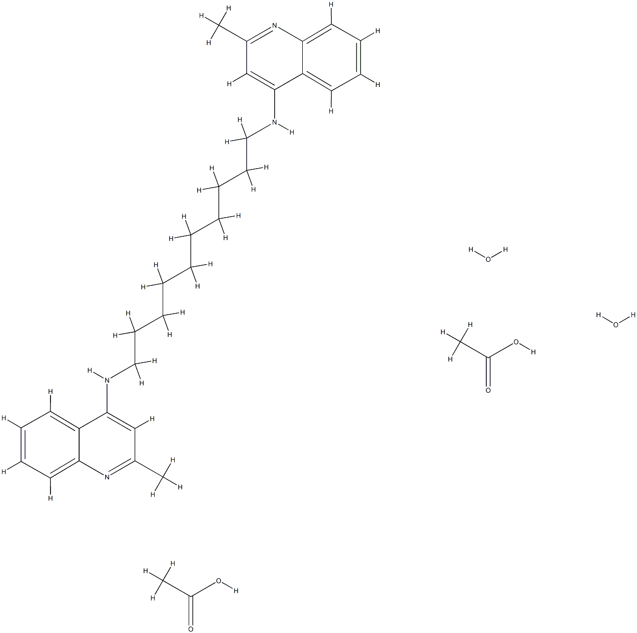 Quindecamine acetate Structural