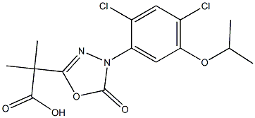 Oxadiazon acid Structural