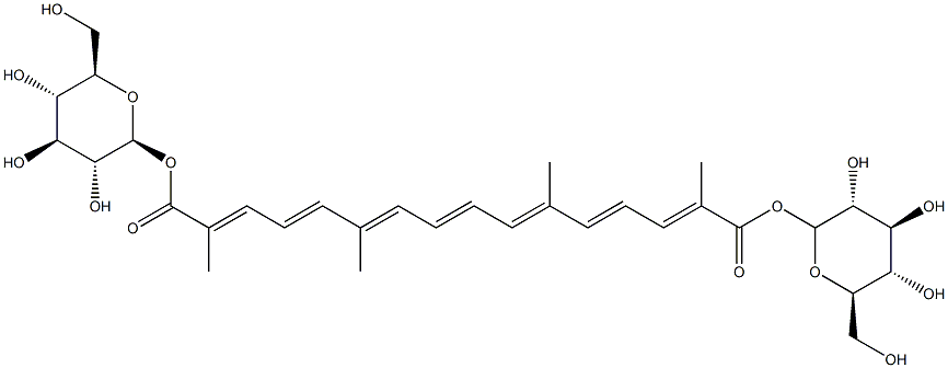 1,1'-[(2E,4E,6E,8E,10E,12E,14E)-2,6,11,15-tetramethyl-2,4,6,8,10,12,14-hexadecaheptaenedioate]-b-D-Glucopyranose