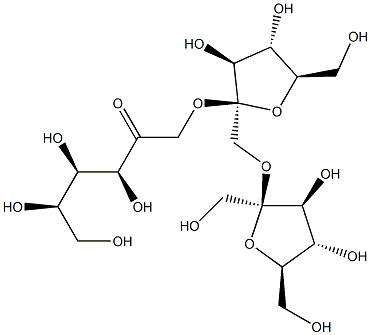 O-beta-D-Fructofuranosyl-(2-1)-O-beta-D-fructofuranosyl-(2-1)-D-fructose Structural