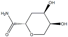 L-ribo-Hexonamide, 2,6-anhydro-3-deoxy- (9CI) Structural