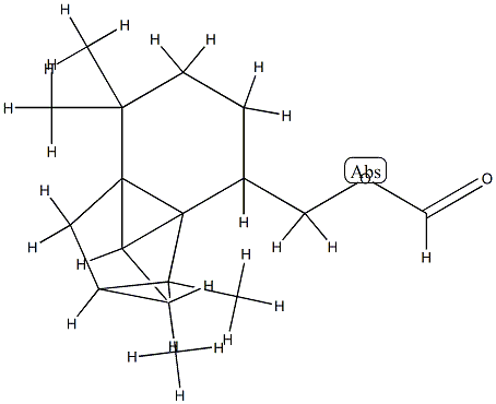 octahydro-7,7,8,8-tetramethyl-2,3b-methano-3bH-cyclopenta[1,3]cyclopropa[1,2]benzene-4-methyl formate Structural