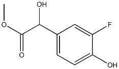 Benzeneacetic acid, 3-fluoro--alpha-,4-dihydroxy-, methyl ester (9CI) Structural