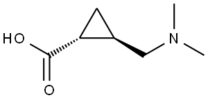 Cyclopropanecarboxylic acid, 2-[(dimethylamino)methyl]-, (1R,2R)-rel- (9CI) Structural