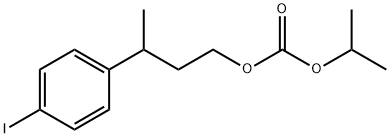 Isopropyl[3-(p-iodophenyl)butyl] =carbonate Structural