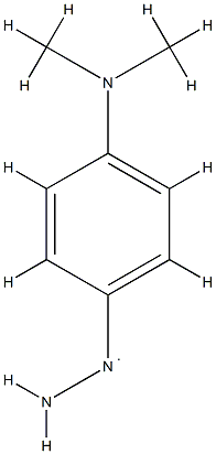 Hydrazyl,  1-[4-(dimethylamino)phenyl]-  (9CI) Structural