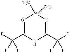 DIMETHYLGOLD HEXAFLUOROACETYLACETONATE Structural