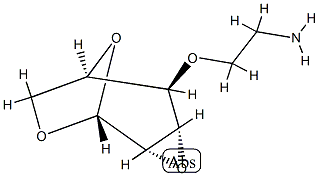 beta-D-Mannopyranose, 4-O-(2-aminoethyl)-1,6:2,3-dianhydro- (9CI) Structural