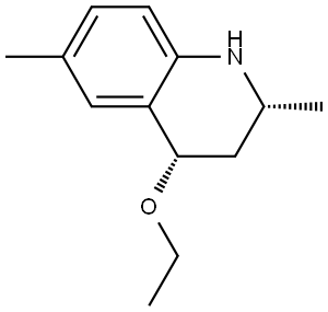 Quinoline, 4-ethoxy-1,2,3,4-tetrahydro-2,6-dimethyl-, (2R,4S)-rel- (9CI) Structural