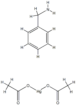 di(acetato-O)anilinemercury  Structural