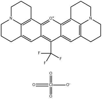 2,3,6,7,12,13,16,17-octahydro-9-(trifluoromethyl)-1H,5H,11H,15H-xantheno[2,3,4-ij:5,6,7-i'j']diquinolizin-18-ium perchlorate          