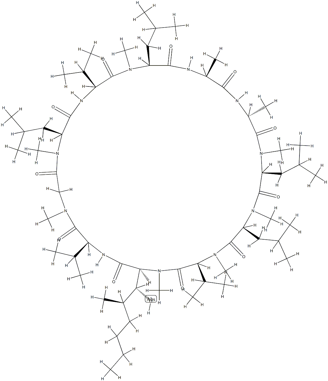 dihydrocyclosporin D Structural