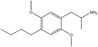 α-Methyl-4-butyl-2,5-dimethoxyphenethylamine Structural