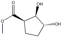Cyclopentanecarboxylic acid, 2,3-dihydroxy-, methyl ester, (1-alpha-,2-alpha-,3-ba-)- (9CI) Structural