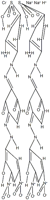 disodium hydrogen bis[4-[[2,6-dihydroxy-3-[(2-hydroxy-3,5-dinitrophenyl)azo]phenyl]azo]-3- methylbenzenesulphonato(3-)]chromate(3-) 