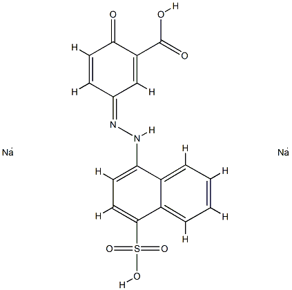 Benzoic acid,2-hydroxy-5-[2-(4-sulfo-1-naphthalenyl)diazenyl]-, sodium salt (1:2)