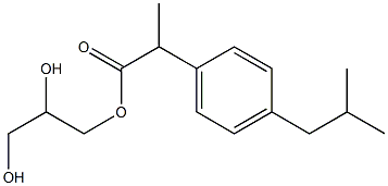 Ibuprofen Related CoMpound (2,3-Dihydroxypropyl 2-(4-Isobutylphenyl)Propanoate) Structural