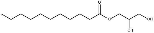 Undecanoic acid 2,3-dihydroxypropyl ester Structural