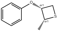 Thietane, 2-methyl-3-phenoxy-, (2R,3R)-rel- (9CI) Structural