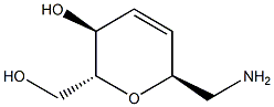 D-arabino-Hept-3-enitol, 1-amino-2,6-anhydro-1,3,4-trideoxy- (9CI) Structural
