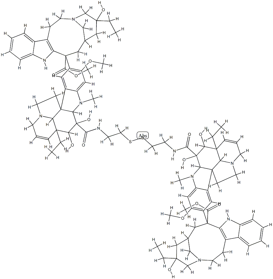 bis(N-ethylidene vindesine)disulfide Structural