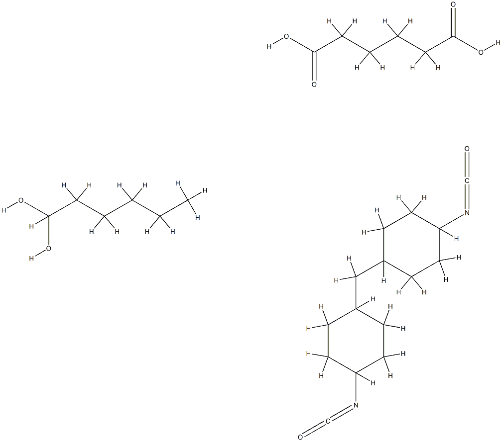 hexanedioic acid, hexane-1,1-diol, 1-isocyanato-4-[(4-isocyanatocycloh exyl)methyl]cyclohexane Structural