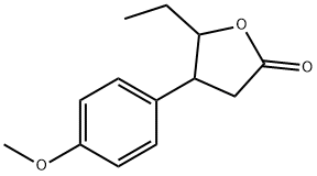 Hydrocinnamic acid, ba-(1-hydroxypropyl)-p-methoxy-, lactone (4CI) Structural