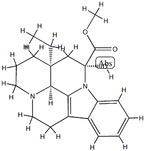 methyl (3alpha,14alpha,16alpha)-14,15-dihydro-14-hydroxyeburnamenine-14-carboxylate Structural