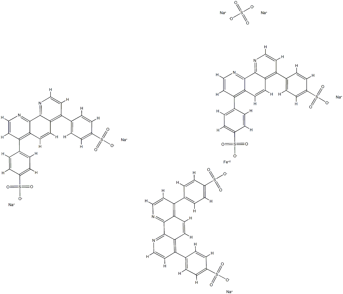 BATHOPHENANTHROLINE, SULFONATED FERROUS SULFATE SOLUTION,Bathophenanthroline sulfonated ferrous sulfate complex,BATHOPHENANTHROLINE, SULFONATED, FERROUS SULFATE