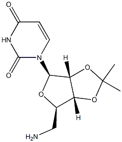 Uridine, 5'-amino-5'-deoxy-2',3'-O-(1-methylethylidene)- Structural