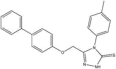 s-Triazole-2-thiol, 5-(4-biphenoxymethyl)-1-(p-tolyl)-