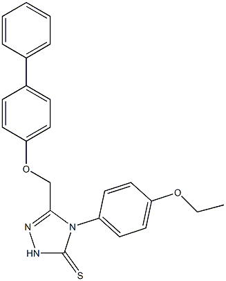 s-Triazole-2-thiol, 5-(4-biphenoxymethyl)-1-(p-ethoxyphenyl)-