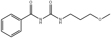 N-benzoyl-N'-(3-methoxypropyl)urea Structural