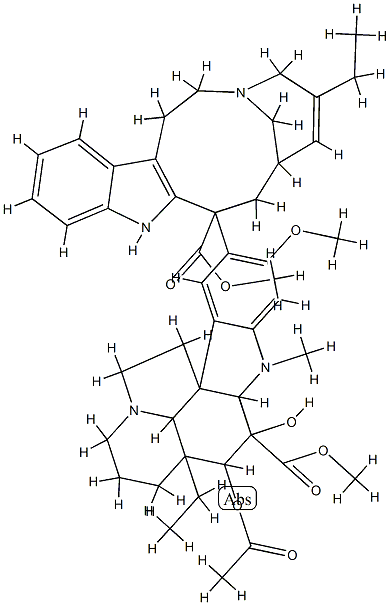 Vincaleukoblastine,3',4'-didehydro-4'-deoxy-6,7-dihydro- Structural