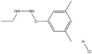 Hydrazine,[2-(3,5-dimethylphenoxy)ethyl]-, hydrochloride (1:1) Structural