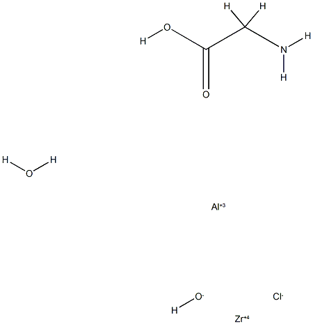 Four chloro glycine aluminum zirconium