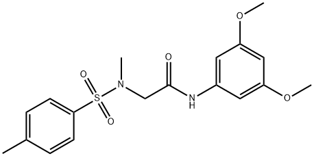 N-(3,5-dimethoxyphenyl)-N~2~-methyl-N~2~-[(4-methylphenyl)sulfonyl]glycinamide Structural