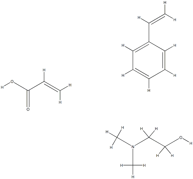 2-Propenoic acid, polymer with ethenylbenzene, compd. with 2-(dimethylamino)ethanol Structural