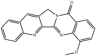 Quino[2,3:3,4]pyrrolo[2,1-b]quinazolin-11(13H)-one,  7-methoxy- Structural
