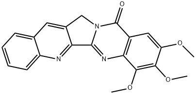 Quino[2,3:3,4]pyrrolo[2,1-b]quinazolin-11(13H)-one,  7,8,9-trimethoxy- Structural