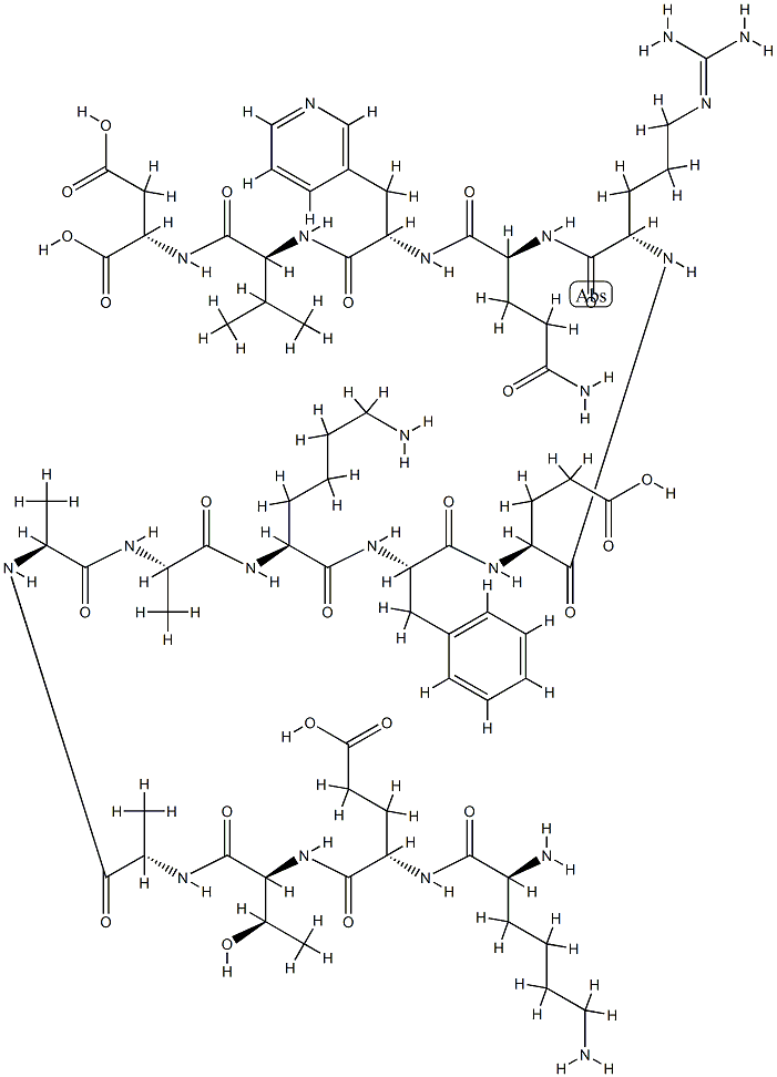 ribonuclease S-peptide (1-14), 12-(beta-(3-pyridyl)-Ala)- Structural