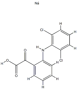 Keto Diclofenac SodiuM Salt Structural