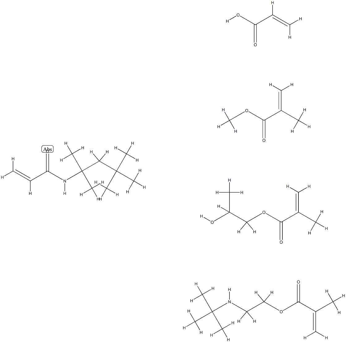 mixed methacrylates/ acrylic acid/ tert-octylacrylamide