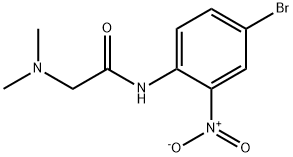 N-(4-bromo-2-nitrophenyl)-N~2~,N~2~-dimethylglycinamide Structural