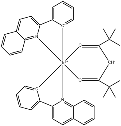 Ir(dpM)PQ2 , Bis(2-phenylquinoline)(2,2,6,6-tetraMethylhepta Structural