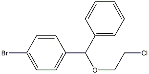 p-Bromobenzhydryl 2-Chloroethyl Ether Structural