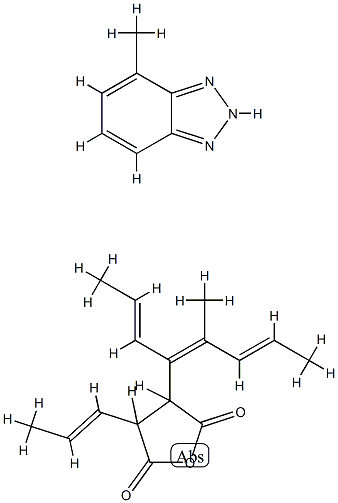 dihydro-3-(tetrapropenyl)furan-2,5-dione, compound with methyl-1H-benzotriazole Structural